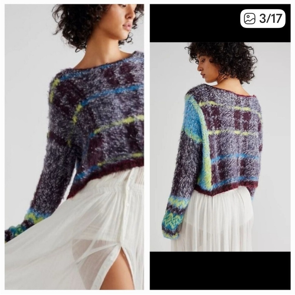NWT FREE PEOPLE Emerson Pullover Crop Sweater